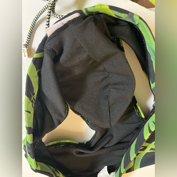 Taddle tropical print Men's Green Swim Trunks M - Picture 7 of 14